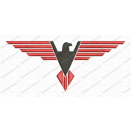 Bird Phoenix Straight Lines Embroidery Design in 3x3 4x4 and 5x7 Sizes