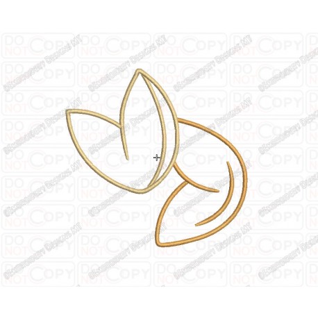Fortune Cookies Applique Embroidery Design in 3x3 4x4 and 5x5 Sizes