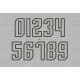 Sharp Angle Birthday Number Set Applique Machine Embroidery Design 0,1,2,3,4,5,6,7,8, AND 9 in 3x3 4x4 AND 5x5 Sizes