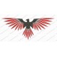 Bird Phoenix 2 Embroidery Design in 3x3 4x4 and 5x7 Sizes