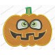 Jackolantern Pumpkin Halloween Full Stitch Embroidery Design in 3x3 4x4 and 5x7 Sizes