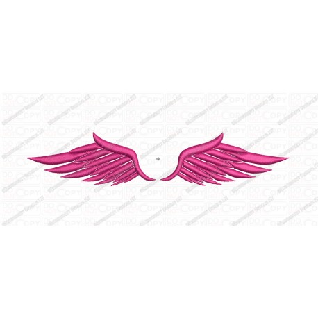 Wings 4 Embroidery Design in 3x3 4x4 and 5x7 Sizes