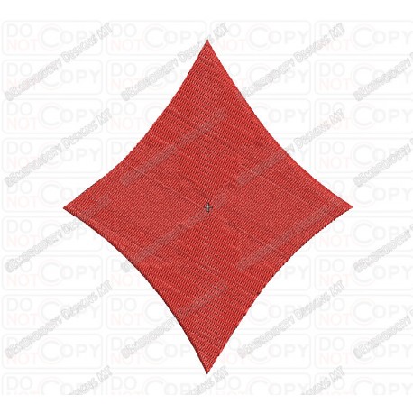 Diamond Playing Cards Embroidery Design in 1x1 2x2 3x3 4x4 and 5x7 Sizes