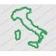 Italy Country Applique Embroidery Design in 4x4 and 5x7 Sizes