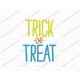 Trick or Treat Simple Full Stitch Embroidery Design in 3x3 4x4 and 5x5 Sizes