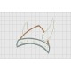 Viking Helmet 3 Layer Applique Embroidery Design in 3x3 4x4 and 5x5 Sizes