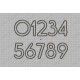 Simple Birthday Number Set Applique Machine Embroidery Design 0,1,2,3,4,5,6,7,8, AND 9 in 3x3 4x4 AND 5x5 Sizes