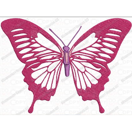 Classic Real Butterfly Applique Embroidery Design in 4x4 and 5x7 Sizes