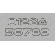 Thick Birthday Number Set Applique Machine Embroidery Design 0,1,2,3,4,5,6,7,8, AND 9 in 3x3 4x4 AND 5x5 Sizes