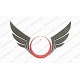 Wings with Circle Embroidery Design in 3x3 4x4 and 5x7 Sizes