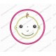 Baby Girl Boy Unisex Applique Embroidery Design in 3x3 4x4 and 5x5 Sizes
