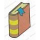 Book with Bookmark Back to School Embroidery Design in 2x2 3x3 4x4 and 5x7 Sizes
