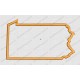 Pennsylvania State Applique Embroidery Design in 4x4 and 5x7 Sizes