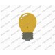 Light Bulb Embroidery Design in  2x2 3x3 4x4 and 5x5 Sizes