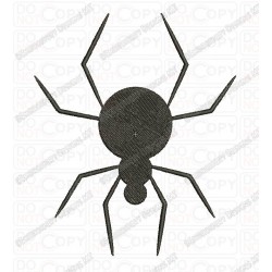 Basic Mini Spider Embroidery Design in 1x1 2x2 3x3 4x4 and 5x7 Sizes