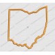 Ohio State Applique Embroidery Design in 4x4 and 5x7 Sizes