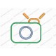 Kids Camera 3 Layer Applique Sign Embroidery Design in 3x3 4x4 and 5x7 Sizes