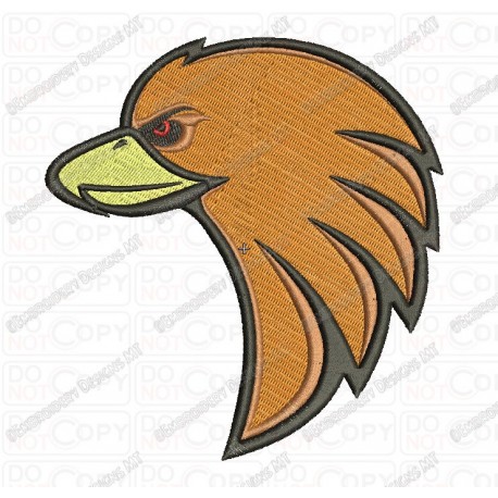 Bird Eagle Head Embroidery Design in 3x3 4x4 and 5x7 Sizes