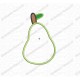 Pear Stem and Leaf Applique Embroidery Design in 3x3 4x4 and 5x7 Sizes