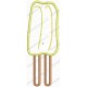 Twin Pop Popsicle Applique Embroidery Design in 4x4 and 5x7 Sizes