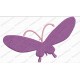 Pretty Butterfly Full Stitch Embroidery Design (4) in mini 2x2 3x3 4x4 and 5x5 Sizes