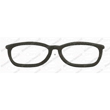 Glasses 3 Full Stitch Embroidery Design in 3x3 4x4 and 5x7 Sizes