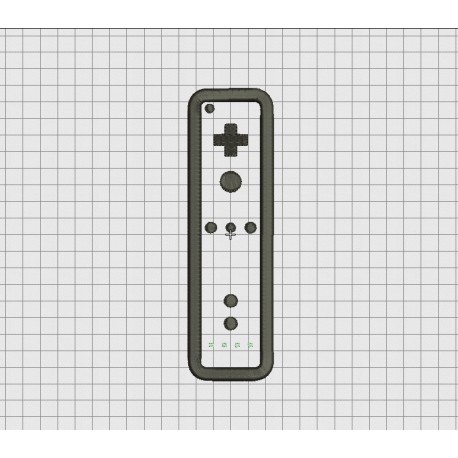 Video Game Controller Nintendo Wii Style Applique Embroidery Design in 4x4 and 5x7 Sizes