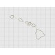 Hawaii State Felt Embroidery Design in 1 inch, 1.5 inch, 2 inch, and 3 inch Sizes