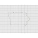 Iowa State Felt Embroidery Design in 1 inch, 1.5 inch, 2 inch, and 3 inch Sizes