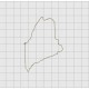 Maine State Felt Embroidery Design in 1 inch, 1.5 inch, 2 inch, and 3 inch Sizes