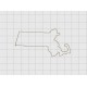 Massachusetts State Felt Embroidery Design in 1 inch, 1.5 inch, 2 inch, and 3 inch Sizes