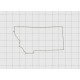 Montana State Felt Embroidery Design in 1 inch, 1.5 inch, 2 inch, and 3 inch Sizes