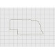 Nebraska State Felt Embroidery Design in 1 inch, 1.5 inch, 2 inch, and 3 inch Sizes