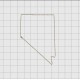 Nevada State Felt Embroidery Design in 1 inch, 1.5 inch, 2 inch, and 3 inch Sizes