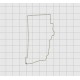 Rhode Island State Felt Embroidery Design in 1 inch, 1.5 inch, 2 inch, and 3 inch Sizes