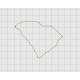 South Carolina State Felt Embroidery Design in 1 inch, 1.5 inch, 2 inch, and 3 inch Sizes
