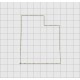 Utah State Felt Embroidery Design in 1 inch, 1.5 inch, 2 inch, and 3 inch Sizes