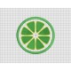 Lemon Lime Orange Fruit Slice Applique Embroidery Design in 3x3 4x4 5x5 and 6x6 Sizes