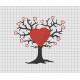 Tree of Life Heart Embroidery Design in 4x4 5x5 6x6 and 7x7 Sizes