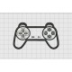Video Game Controller Sony Playstation PS1 PSX Style Applique Embroidery Design in 4x4 and 5x7 Sizes
