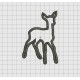 Deer Doe Baby Applique Embroidery Design in 4x4 5x5 and 6x6 Sizes