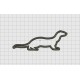 Ferret Weasel Applique Embroidery Design in 4x4 and 5x7 Sizes