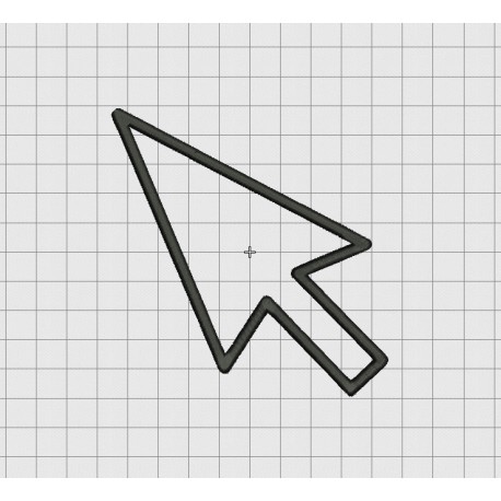 Computer Mouse Pointer Applique Embroidery Design in 3x3 4x4 and 5x5 Sizes