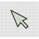 Computer Mouse Pointer Embroidery Design in 1x1 2x2 3x3 and 4x4 Sizes