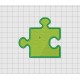 Puzzle Piece Embroidery Design in 1x1 2x2 3x3 and 4x4 Sizes