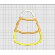 Candy Corn Halloween Applique Embroidery Design in 3x3 4x4 5x5 6x6 and 7x7 Sizes