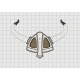 Horned Helmet 2 Layer Applique Embroidery Design in 4x4 and 5x7 Sizes