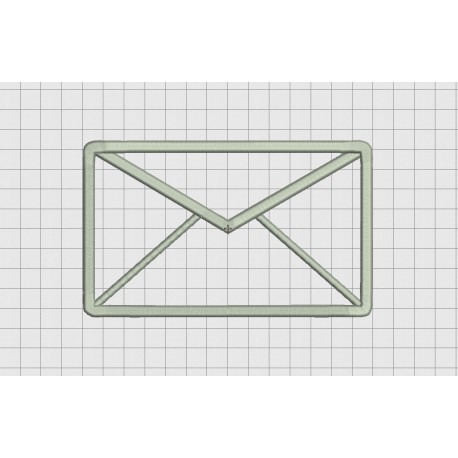 Mail Letter Envelope Applique Embroidery Design in 3x3 4x4 and 5x7 Sizes