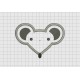 Mouse Rat Face Applique Embroidery Design in 3x3 4x4 and 5x7 Sizes
