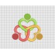 Hearts Intertwined Embroidery Design in 3x3 4x4 5x5 and 6x6 Sizes